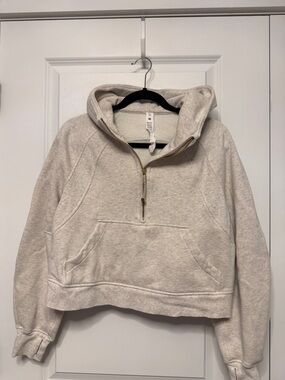 lululemon athletica Cream Half-Zip Hooded Pullover